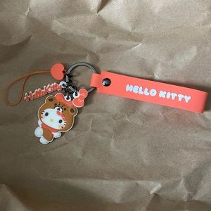 Hello Kitty Keychain, Wristlet, Key Fob